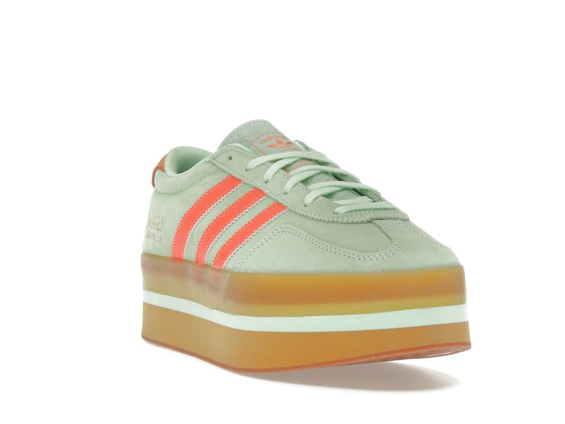 adidas Gazelle Stack Semi Green Spark Solar Orange Gum (Women's)
