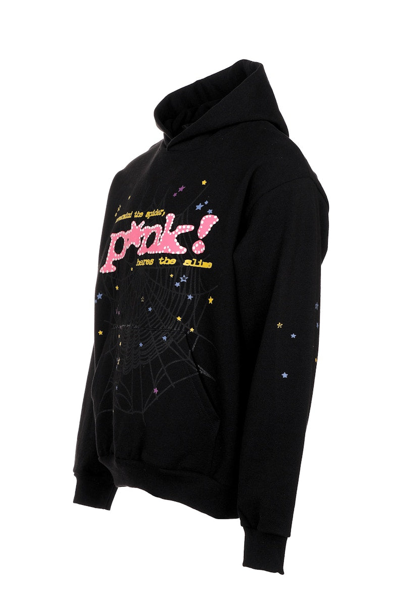 Sp5der P*NK Hoodie Black