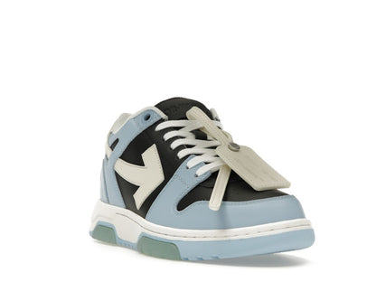 OFF-WHITE Out Of Office OOO Low Tops Light Blue Black
