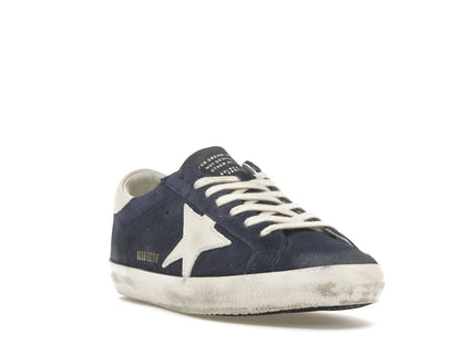 Golden Goose Super-Star Navy Suede White