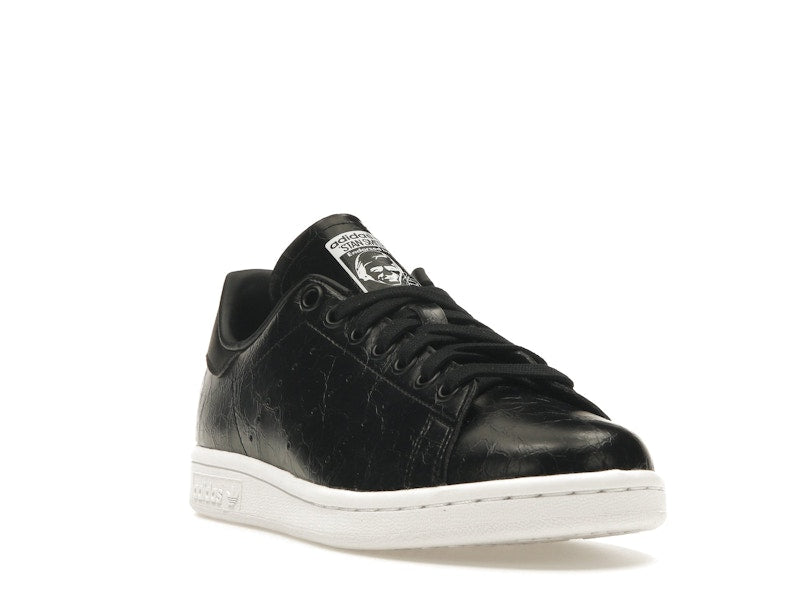 adidas Stan Smith Cracked Leather Black Gold (Women's)