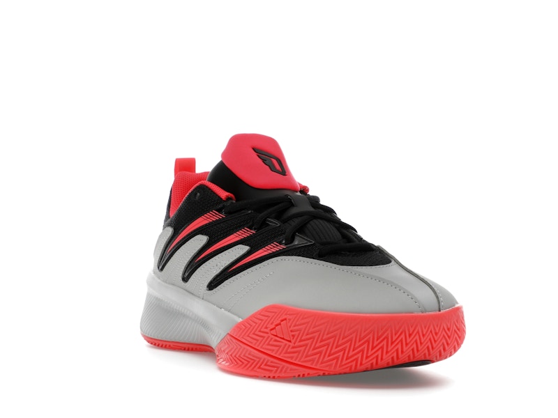 adidas Dame Certified 3 Core Black Lucid Red Grey Two