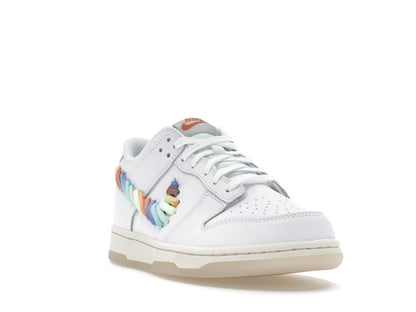 Nike Dunk Low SE Rainbow Lace Swoosh White (GS)