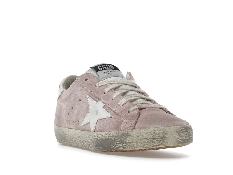 Golden Goose Super Star Pink Suede White