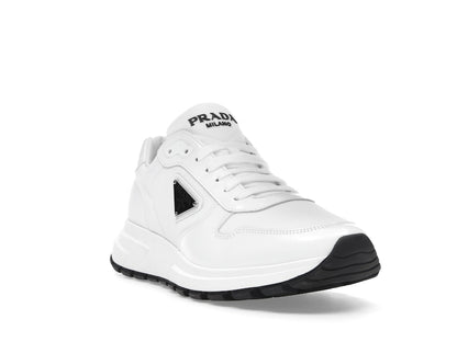 Prada PRAX 01 Sneakers Re-Nylon Brushed Leather White Black