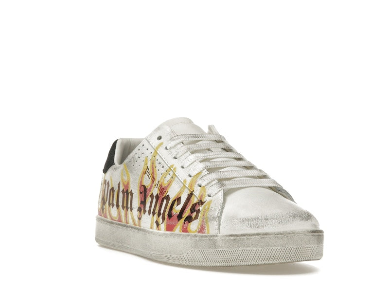 Palm Angels Palm One Low-Top Flame Print White Multi
