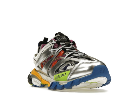 Balenciaga Track Leather Free White Silver Multi