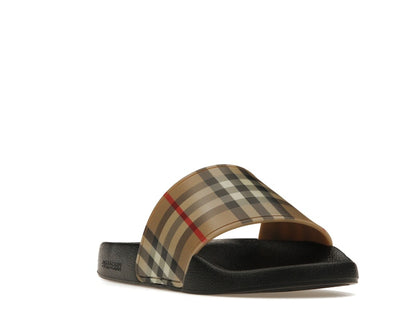 Burberry Check Print Slides Archive Beige (Women's)
