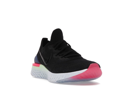 Nike Epic React Flyknit 2 Black Sapphire Hyper Pink