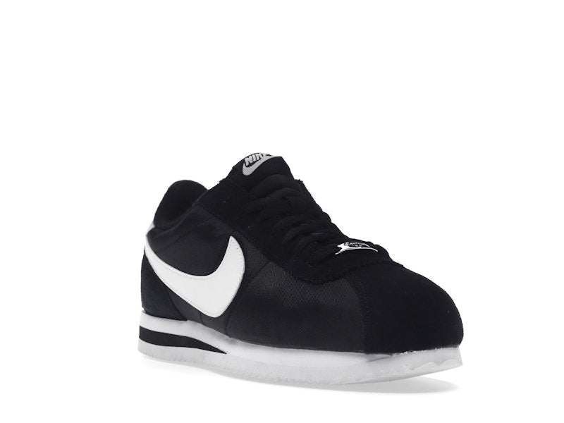 Nike Cortez Basic Nylon Black White-Metallic Silver