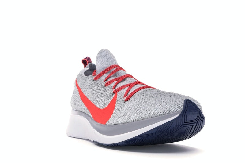 Nike Zoom Fly Flyknit Pure Platinum Bright Crimson