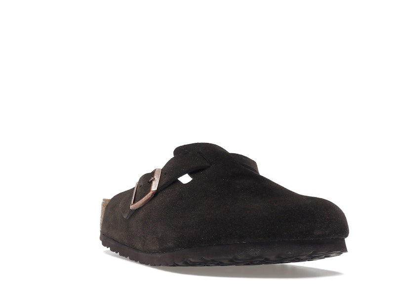 Birkenstock Boston Soft Footbed Suede  Mocha