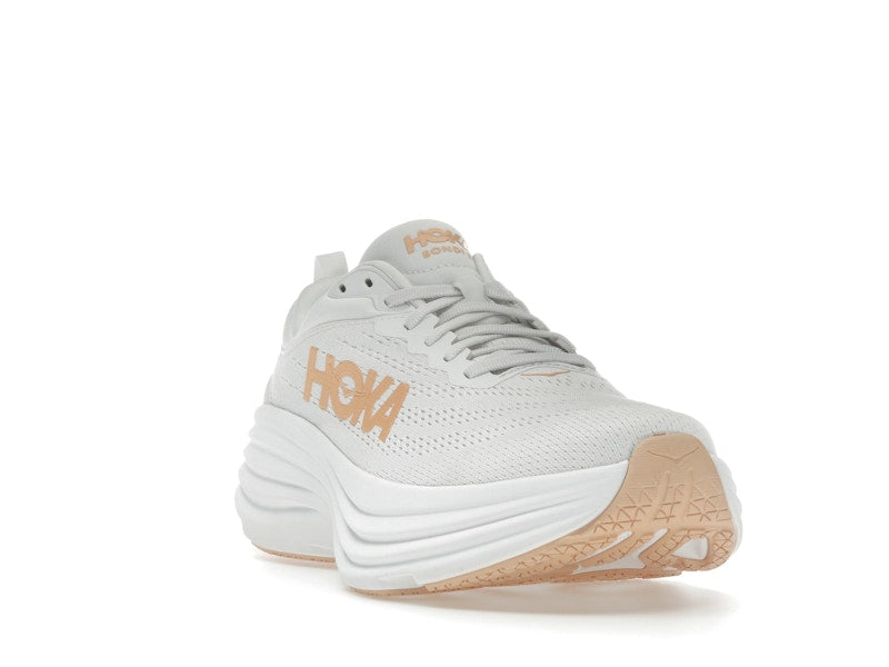 Hoka One One Bondi 8 White Cantaloupe (Women's)