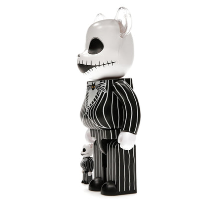 Bearbrick x Disney Tim Burton's The Nightmare Before Christmas Jack Skellington 100% & 400% Set