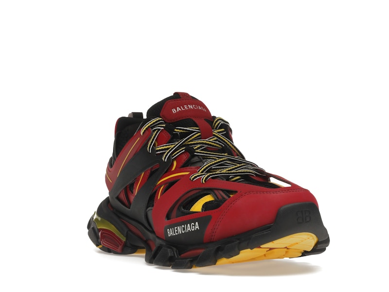 Balenciaga Track Trainers Burgundy Black
