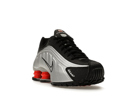 Nike Shox R4 Metallic Silver Black Picante Red (GS)
