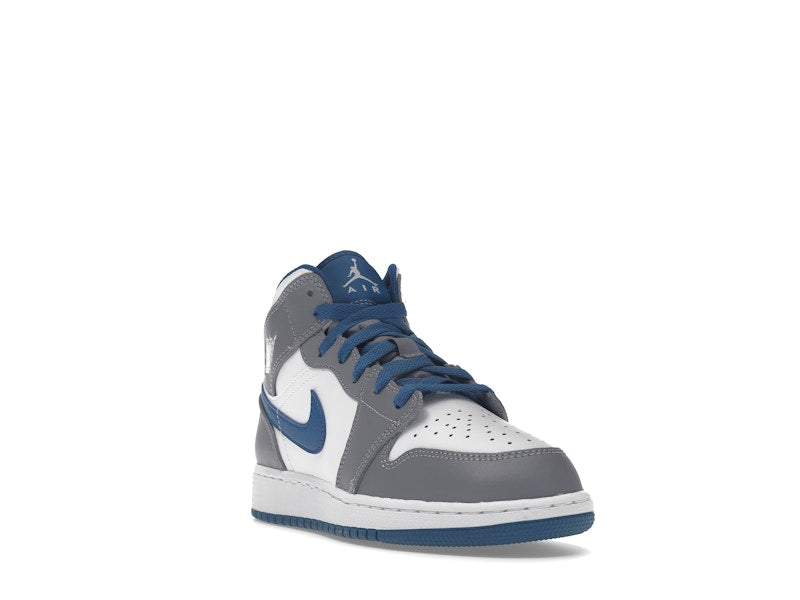 Jordan 1 Mid True Blue Cement (GS)