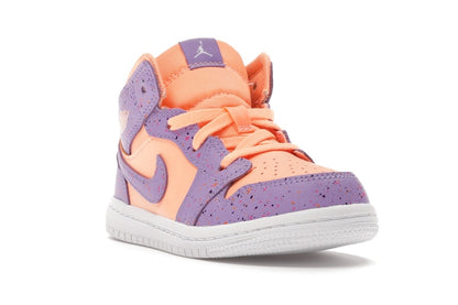 Jordan 1 Mid Paint Splatter Orange Purple (TD)