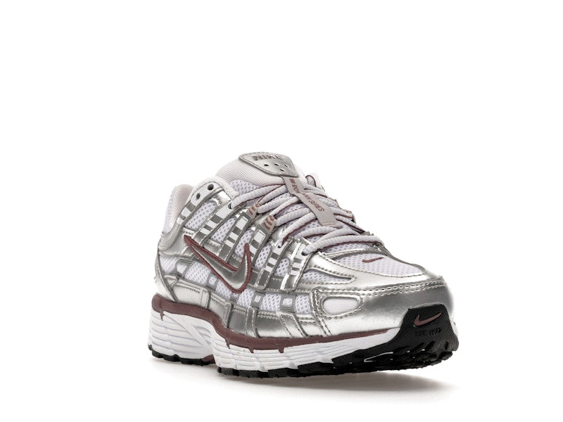 Nike P-6000 White Metallic Silver Tattoo (Women's)