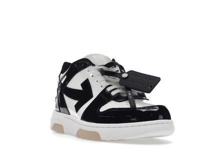 OFF-WHITE Out Of Office OOO Low Tops Patent Black White
