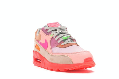 Nike Air Max 90 PRM Platinum Crimson/Bright Purple (Women's)