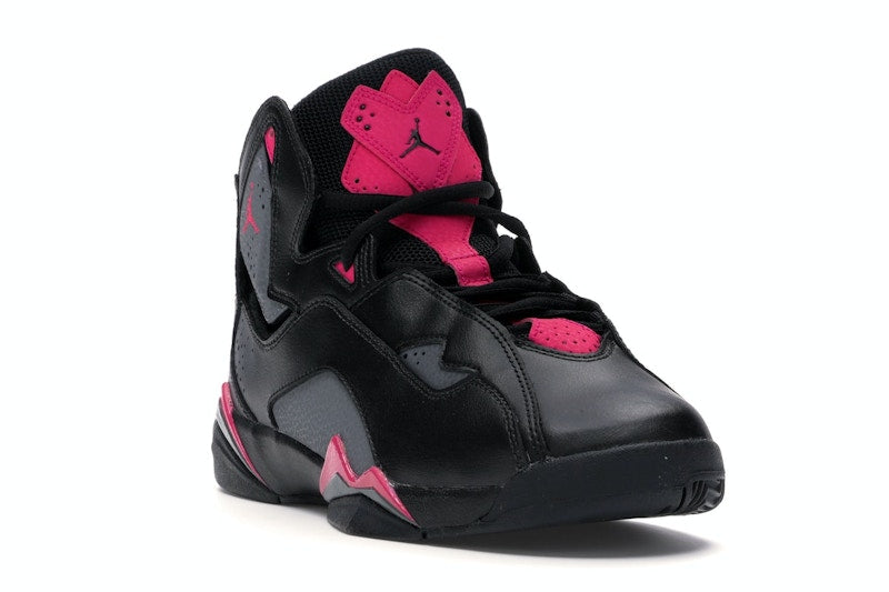 Jordan True Flight Black Dark Grey Deadly Pink (GS)