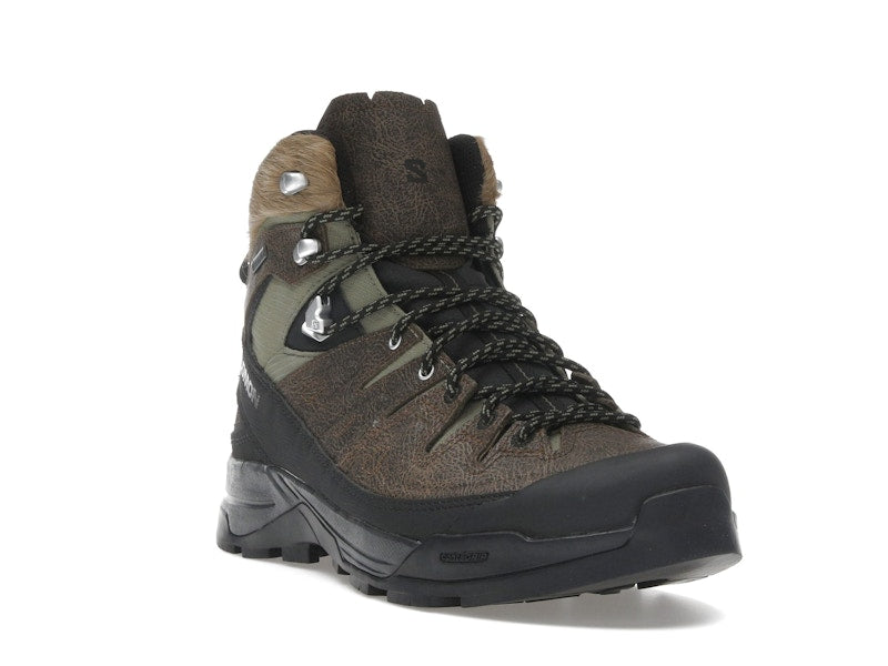 Salomon X-ALP Mid Distressed Leather GTX Dark Earth Black