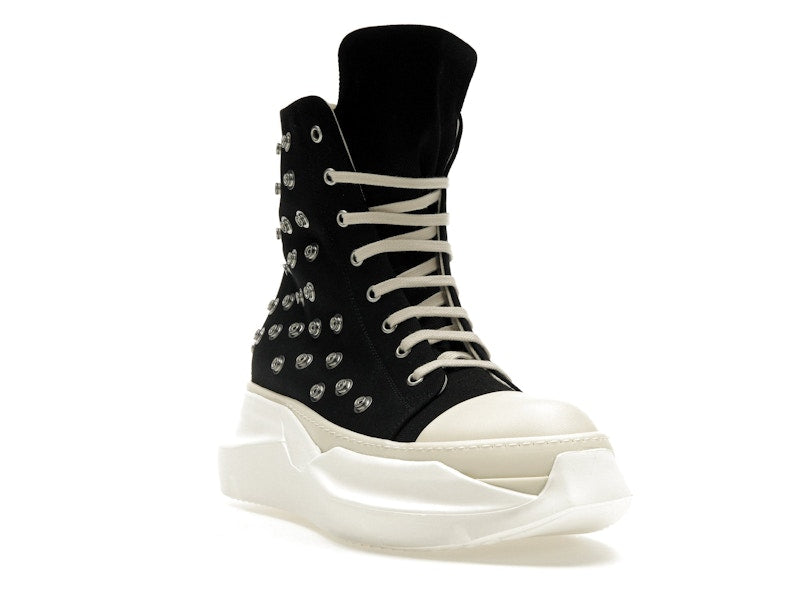 Rick Owens DRKSHDW Abstract Sneaks Studded Eyelets Black Milk