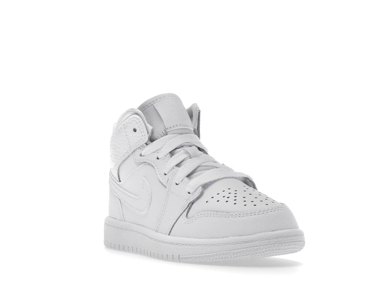 Jordan 1 Mid Triple White (2021) (PS)