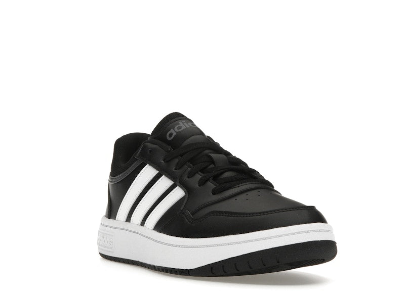 adidas Hoops 3.0 Low Black White Stripes