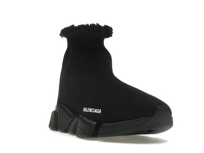Balenciaga Speed 2.0 Recycled Fake Fur Black (Women's)