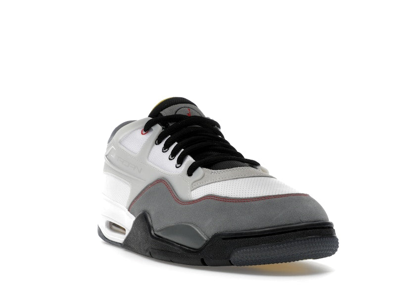 Jordan 4 RM Premium White Black Smoke Grey Fire Red