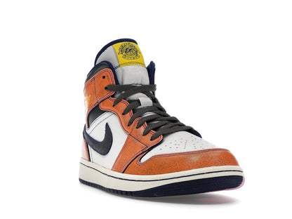 Jordan 1 Mid SE Summit White Crimson Bliss Deep Royal Blue Iron Grey