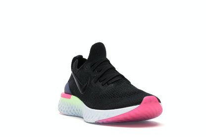 Nike Epic React Flyknit 2 Black Sapphire Hyper Pink (Women's)