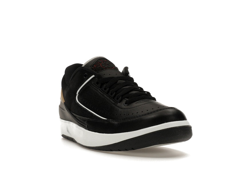 Jordan 2 Retro Low Black Metallic Gold (Women's)