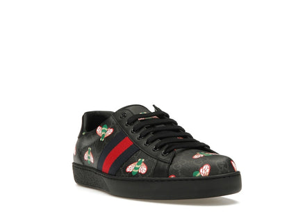 Gucci Ace Bee Print Black