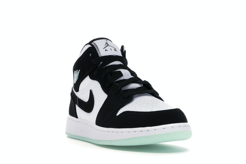 Jordan 1 Mid White Black Teal Tint (GS)