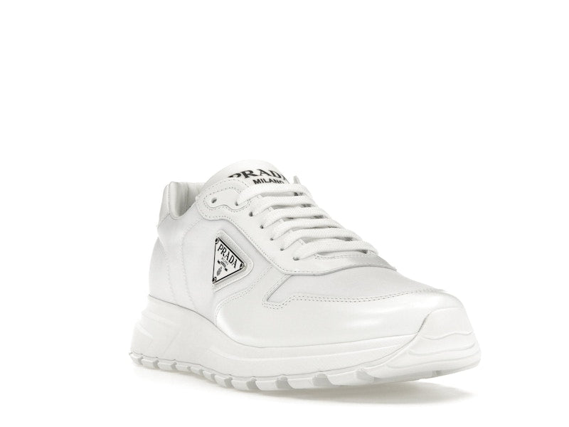Prada PRAX 01 Sneakers Re-Nylon Brushed Leather White White