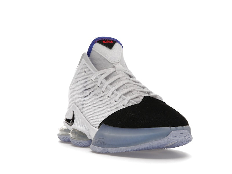Nike LeBron 19 Low White Medium Blue Siren Red Black
