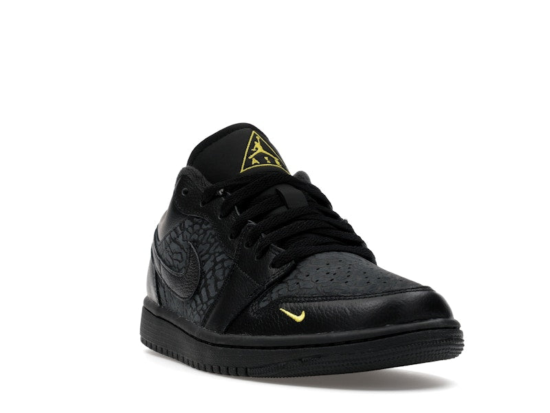 Jordan 1 Low Black Elephant Print
