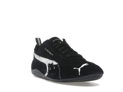 Balenciaga x Puma Speedcat Suede Distressed Black White