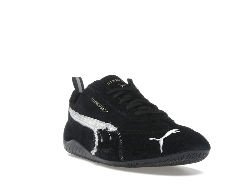 Balenciaga x Puma Speedcat Suede Distressed Black White