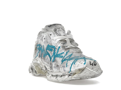 Balenciaga Runner Graffiti White Blue