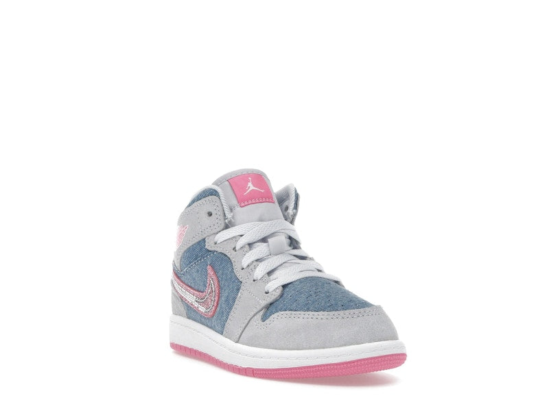 Jordan 1 Mid SE Denim Sequin (PS)