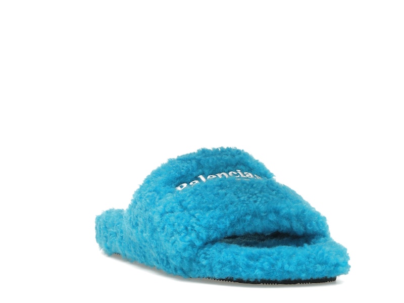 Balenciaga Furry Slide Sky Blue
