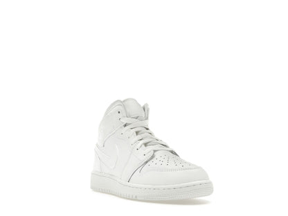 Jordan 1 Mid Triple White (2023) (GS)