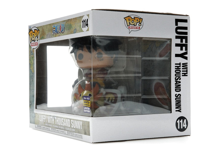 Funko Pop! Rides One Piece Luffy with Thousand Sunny 2022 Winter Convention Exclusive Figure #114
