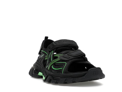 Balenciaga Track Sandal Black/Fluo Green
