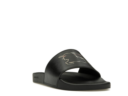 Burberry Check EKD Motif Slide Black