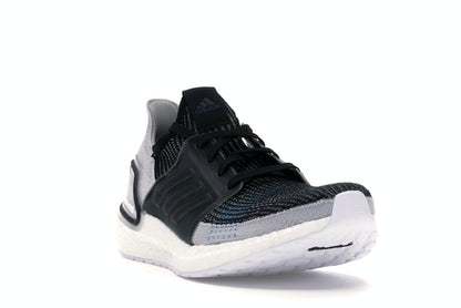 adidas Ultra Boost 19 Core Black Grey Six Shock Cyan